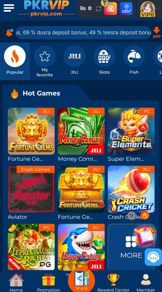 PKR Vip Game