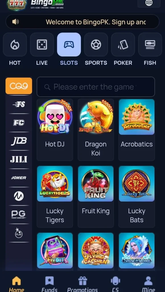 Bingo PK Game