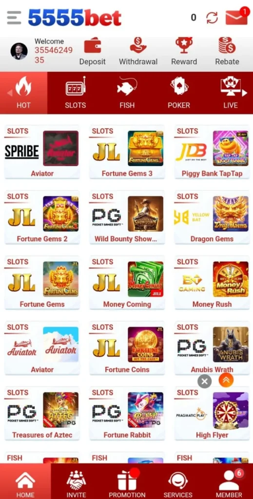 5555 Bet Game